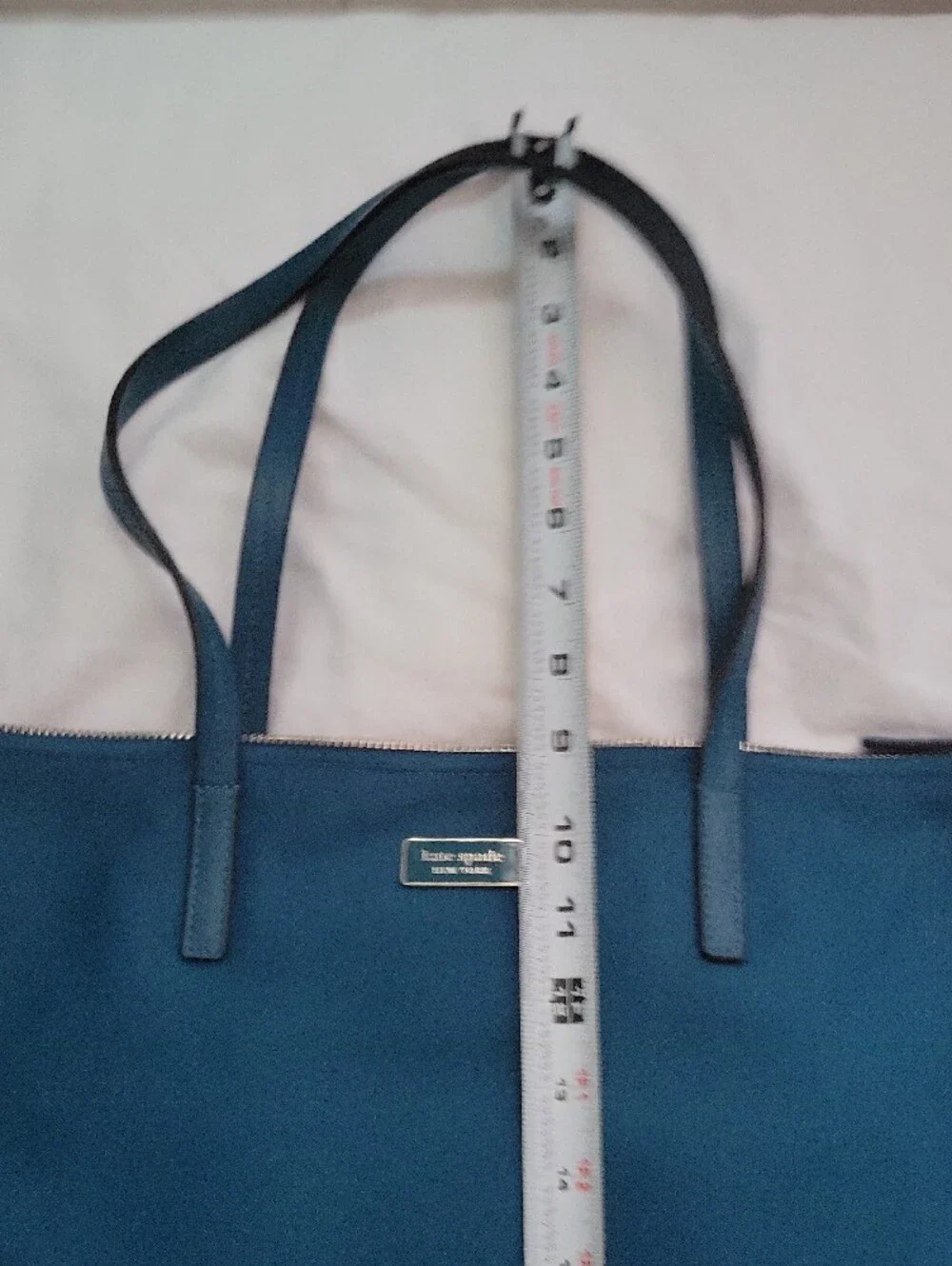 Kate Spade Hayden Deep Teal  Nylon zip-top tote - Picture 7 of 10